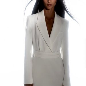 ZARA white blazer dress XS NWT